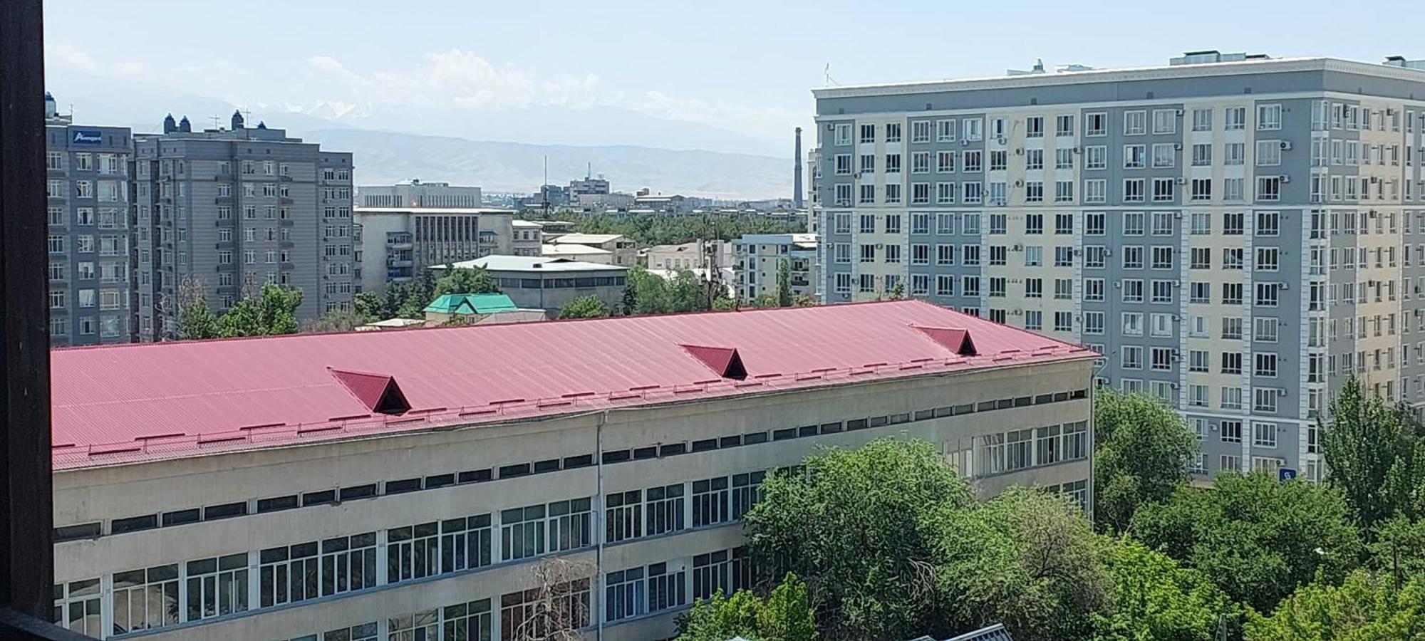 White Apartment With Panoramic View In The Center Bishkek Exterior photo